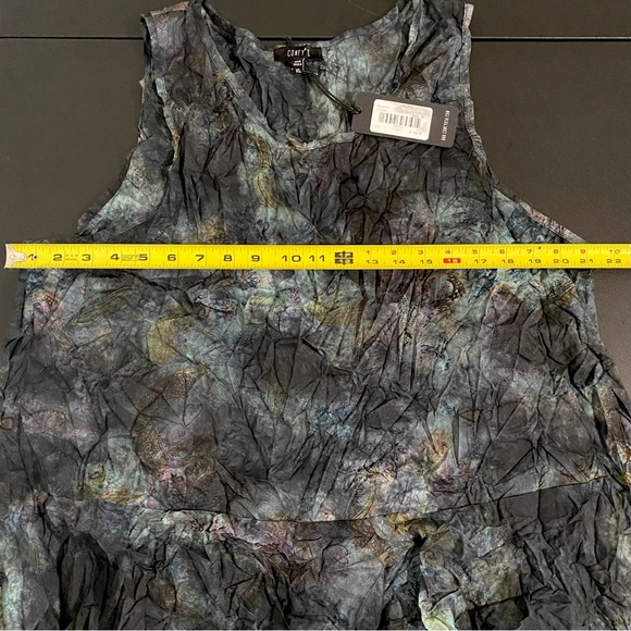 Comfy USA — Lori Jumper Dress Nicolas Print XL Lagenlook Art to Wear - Picture 7 of 11